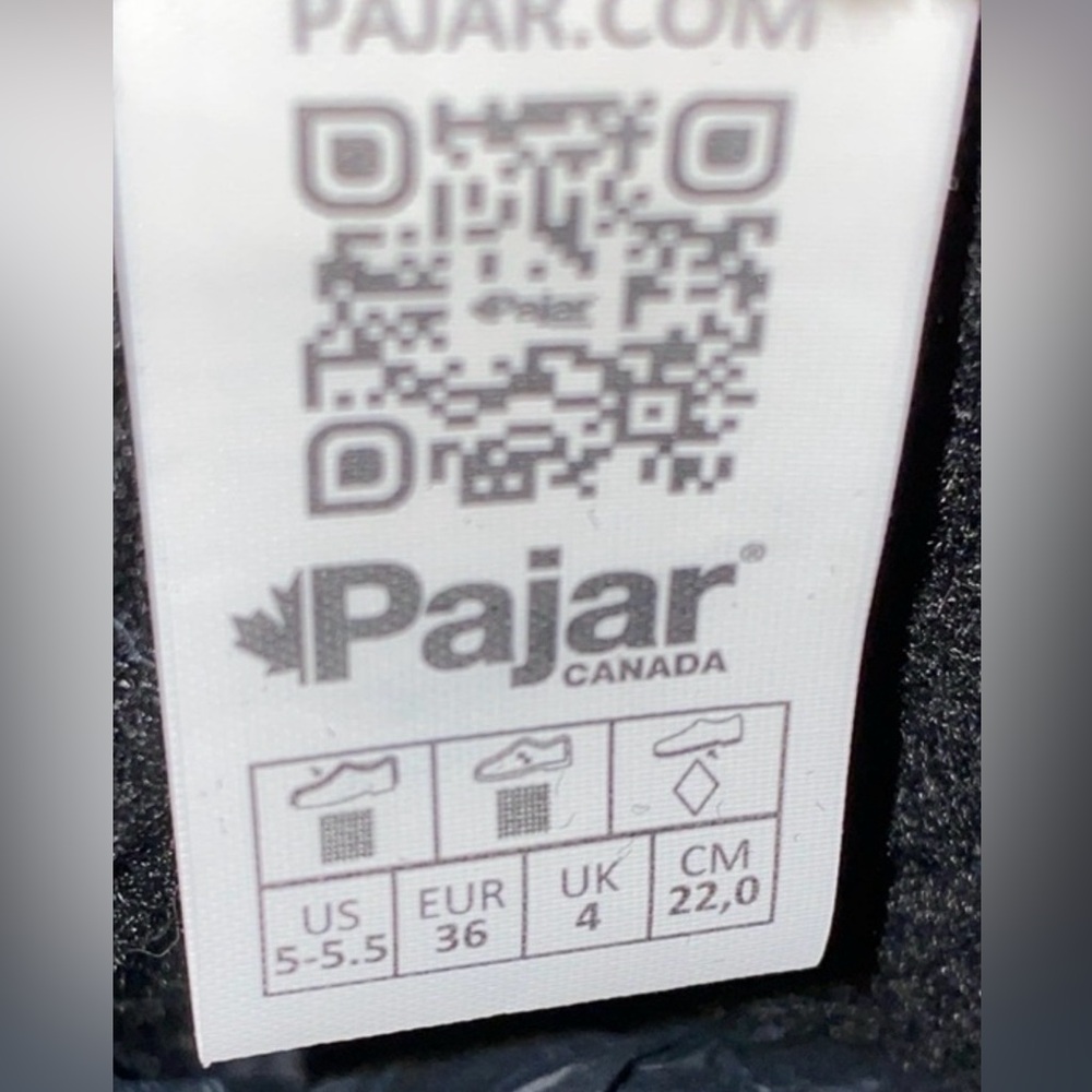 Pajar Canada Kimmi Nylon Insulated Winter Boots With Ice Grippers Size 5/5.5 - Picture 6 of 15